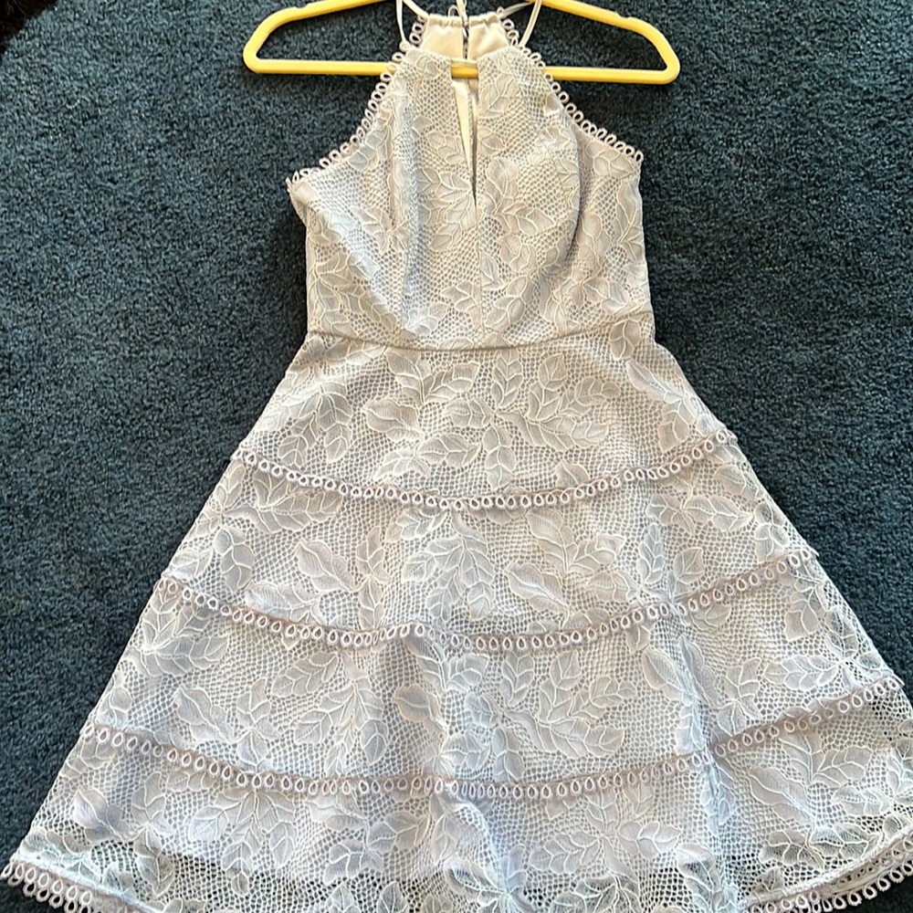 Ever New periwinkle A-Line cocktail